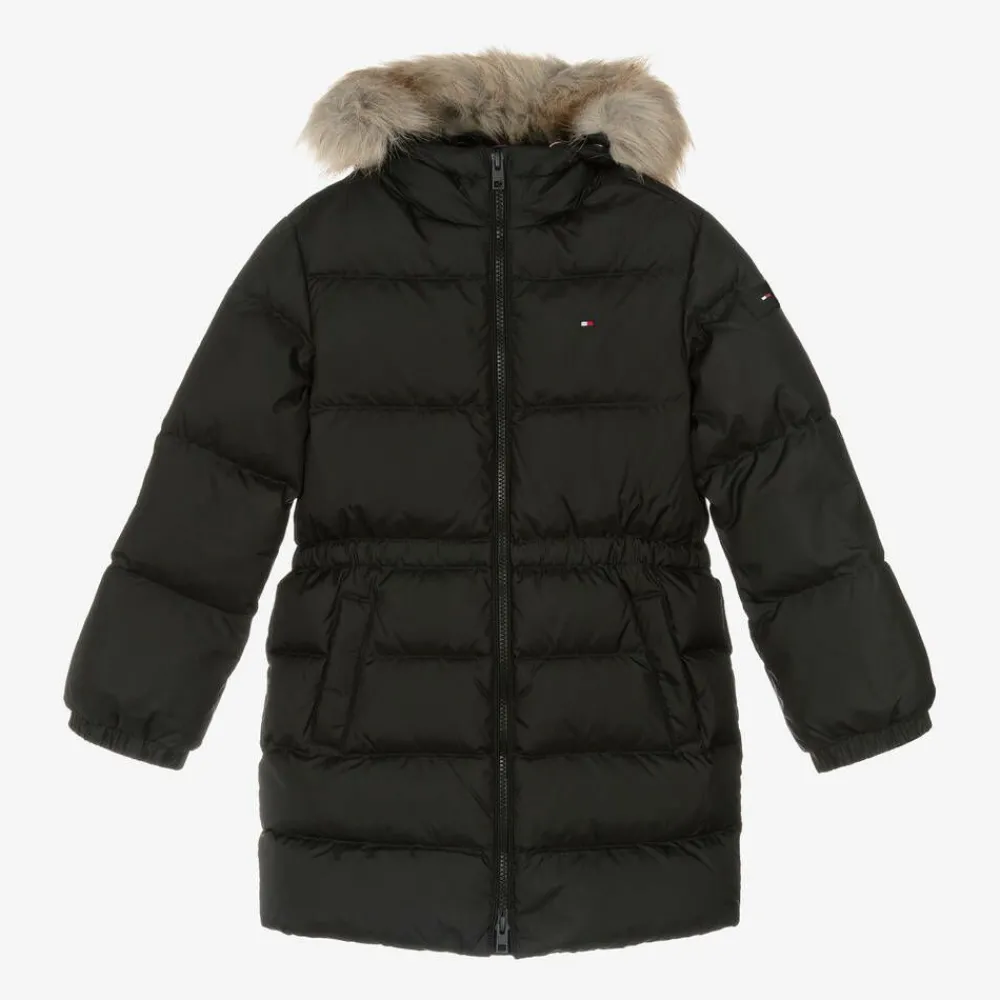 Tommy Hilfiger Coats & Jackets*Girls Black Down-Padded Puffer Coat