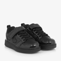 Lelli Kelly School Shoes*Girls Black Faux Leather Heart Trainers