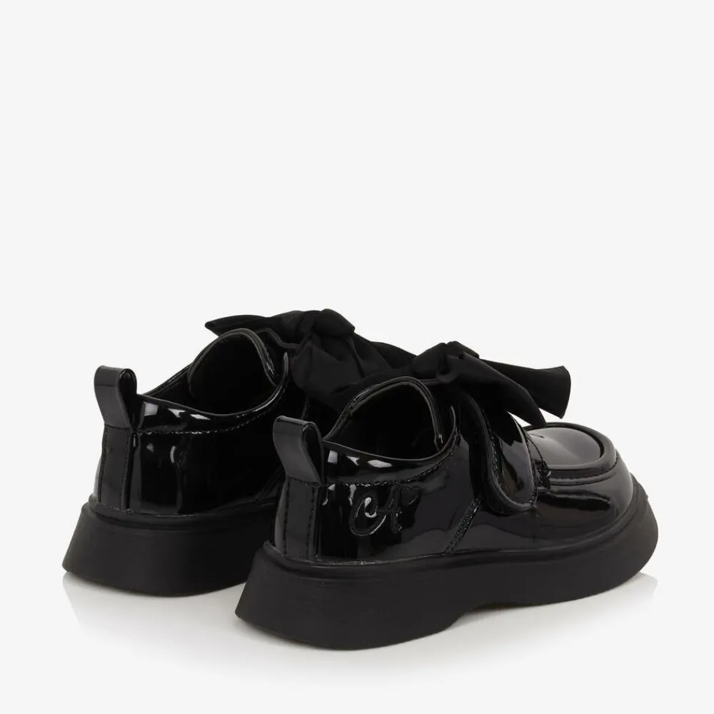 A Dee School Shoes|Loafers & Moccasins*Girls Black Faux Leather Patent Shoes