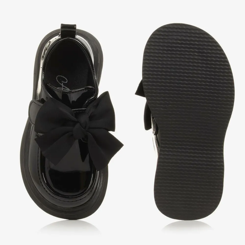 A Dee School Shoes|Loafers & Moccasins*Girls Black Faux Leather Patent Shoes