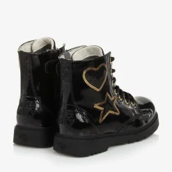 Lelli Kelly Boots|Boots*Girls Black Faux Patent Leather Boots