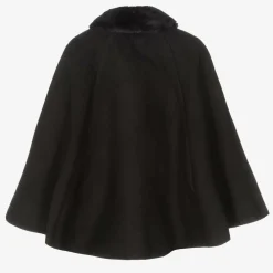 Romano Coats & Jackets*Girls Black Felted Cape