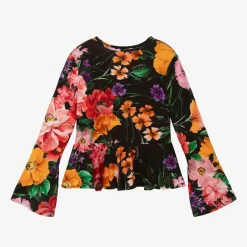 Dolce amp; Gabbana Tops*Girls Black Floral Top