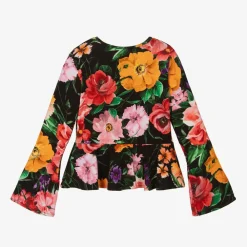Dolce amp; Gabbana Tops*Girls Black Floral Top
