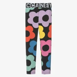 Stella McCartney Kids Leggings*Girls Black Flower Leggings