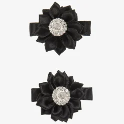 Cute Cute Hair Accessories*Girls Black Hair Clips (2 Pack)