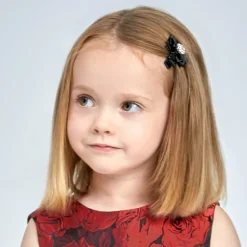 Cute Cute Hair Accessories*Girls Black Hair Clips (2 Pack)