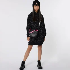 DKNY Dresses*Girls Black Hooded Jersey Dress