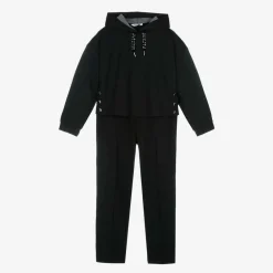 Mayoral Tracksuits*Girls Black Hooded Tracksuit