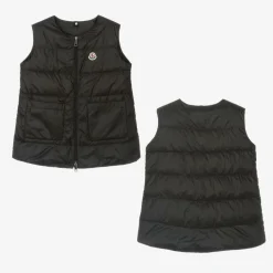 Moncler Enfant Coats & Jackets*Girls Black Ioudith Coat & Down-Padded Gilet