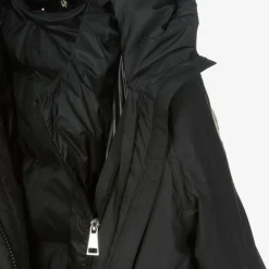 Moncler Enfant Coats & Jackets*Girls Black Ioudith Coat & Down-Padded Gilet