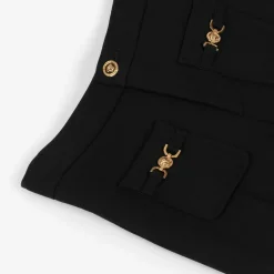 Versace Shorts*Girls Black Jersey Shorts