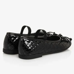 Geox School Shoes|Pumps & Ballerinas*Girls Black Leather Ballet Pumps