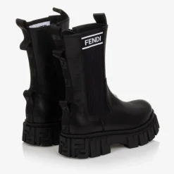 Fendi Boots|Boots*Girls Black Leather Boots