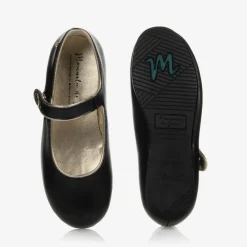 Manuela de Juan Pumps & Ballerinas|Pumps & Ballerinas*Girls Black Leather Pumps