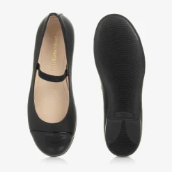 Emporio Armani Pumps & Ballerinas|Pumps & Ballerinas*Girls Black Leather Pumps