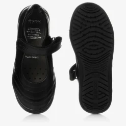 Geox School Shoes|Bar Shoes*Girls Black Leather Shoes