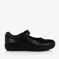 Geox School Shoes|Bar Shoes*Girls Black Leather Shoes