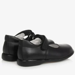 Childrens Classics Bar Shoes|Bar Shoes*Girls Black Leather Shoes