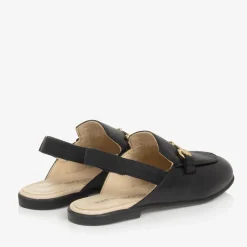 Naturino Loafers & Moccasins|Loafers & Moccasins*Girls Black Leather Slingback Loafers