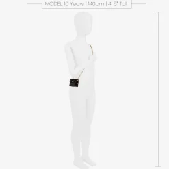 Zaccone Bags*Girls Black Mini Shoulder Bag (8cm)