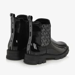 Michael Kors Kids Boots|Boots*Girls Black Patent Chelsea Boots