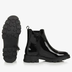 Michael Kors Kids Boots|Boots*Girls Black Patent Chelsea Boots