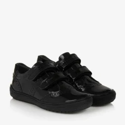 Geox Trainers|School Shoes*Girls Black Patent Leather Trainers