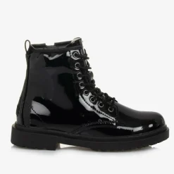 Lelli Kelly School Shoes*Girls Black Patent Leather Ankle Boots