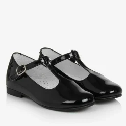 Beatrice amp; George Traditional Shoes|Bar Shoes*Girls Black Patent Leather T-Bar Shoes
