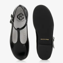 Beatrice amp; George Traditional Shoes|Bar Shoes*Girls Black Patent Leather T-Bar Shoes