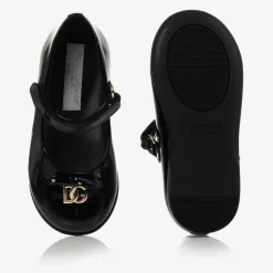 Dolce amp; Gabbana Bar Shoes*Girls Black Patent Leather Shoes