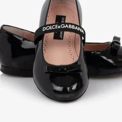 Dolce amp; Gabbana Pumps & Ballerinas|Pumps & Ballerinas*Girls Black Patent Leather Ballerina Flats