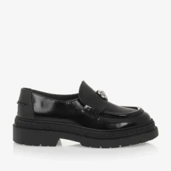 Versace School Shoes|Loafers & Moccasins*Girls Black Patent Leather Medusa Loafers
