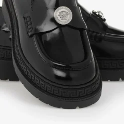 Versace School Shoes|Loafers & Moccasins*Girls Black Patent Leather Medusa Loafers
