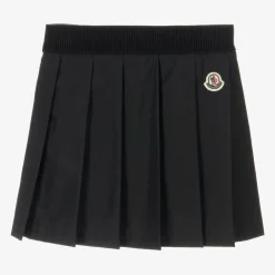 Moncler Enfant Skirts*Girls Black Pleated Skirt