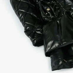 Caramelo Kids Coats & Jackets*Girls Black Quilted Hooded Coat