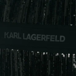 KARL LAGERFELD KIDS Dresses*Girls Black Sequin T-Shirt Dress