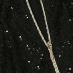 Mayoral Tops*Girls Black Sequin Zip-Up Top