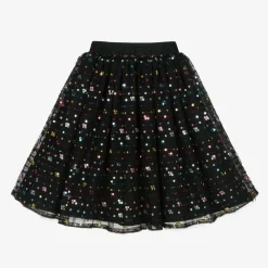 AIGNER Skirts*Girls Black Sequinned Tulle Skirt