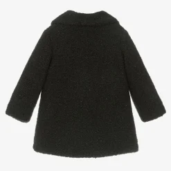 Balloon Chic Coats & Jackets*Girls Black Sparkly Bouclé Coat
