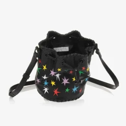 Stella McCartney Kids Bags*Girls Black Star Bucket Bag (19cm)