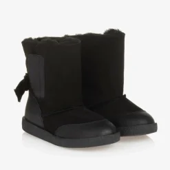 Falcotto by Naturino Boots*Girls Black Suede Leather Boots