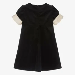 Patachou Dresses*Girls Black Velvet Bow Dress