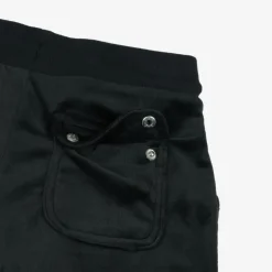 Juicy Couture Trousers*Girls Black Wide Leg Velour Joggers