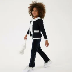 Monnalisa Tops*Girls Black Wool Cardigan