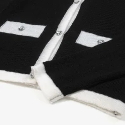 Monnalisa Tops*Girls Black Wool Cardigan