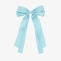 Bowtique London Hair Accessories*Girls Blue Bow Hair Clip (12cm)