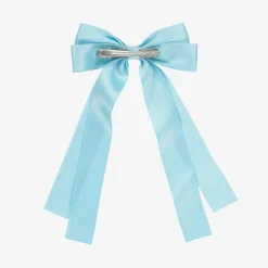 Bowtique London Hair Accessories*Girls Blue Bow Hair Clip (12cm)