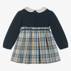 Mayoral Dresses*Girls Blue Check Dress
